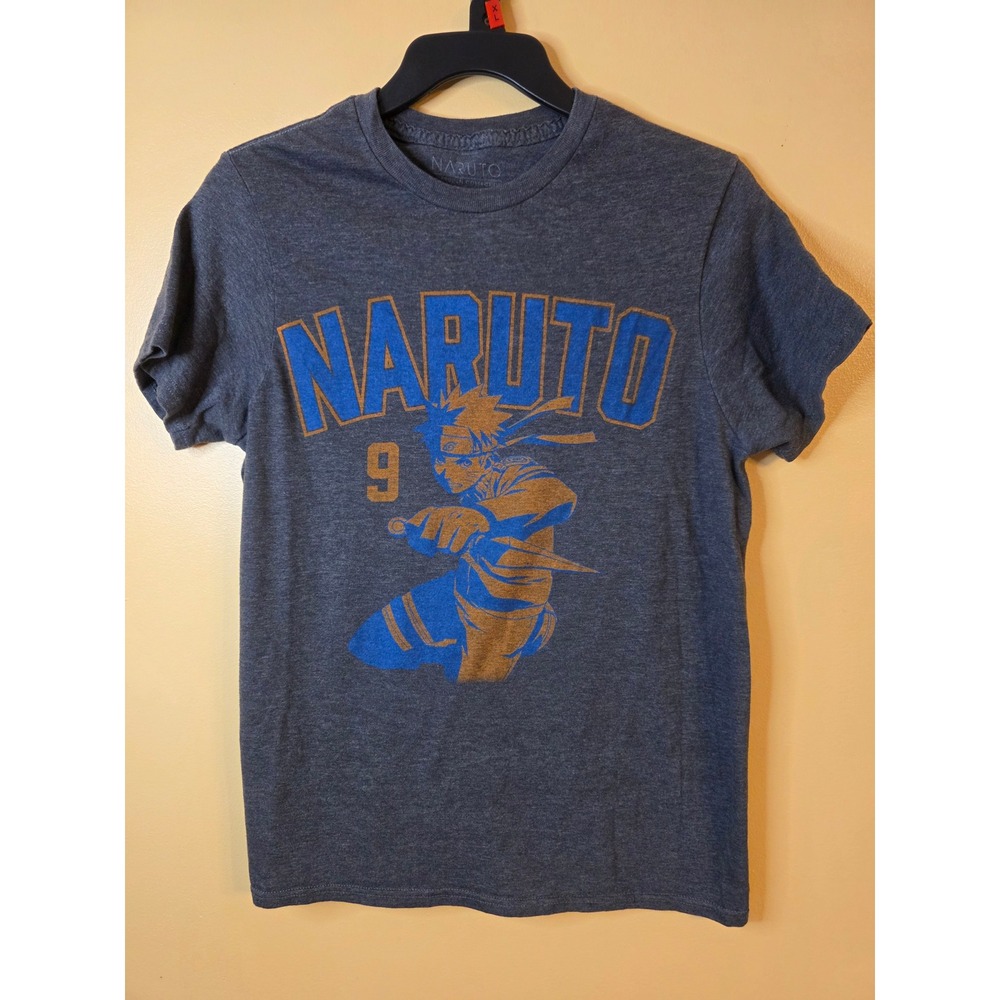 Naruto Shippuden Viz Media Graphic T-Shirt Mens Small Gray Anime Tee